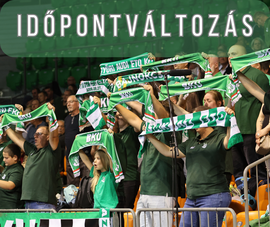 Időpontváltozás – Korábban játszunk a Szeged ellen